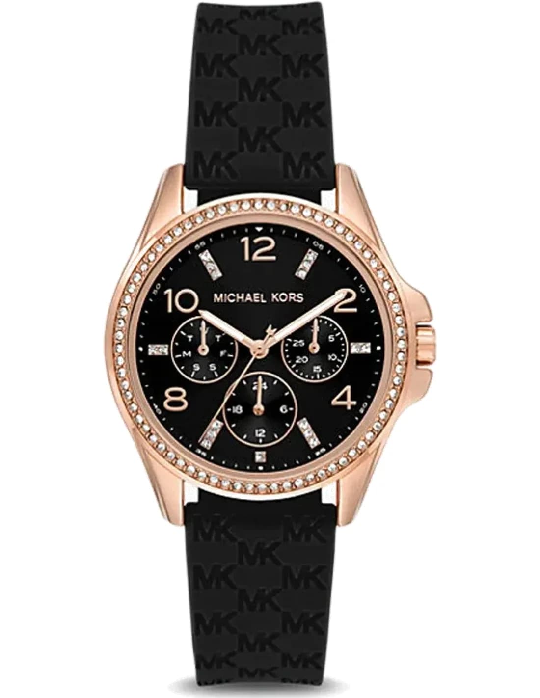 Michael Kors MK7373 vue de côté, bracelet silicone