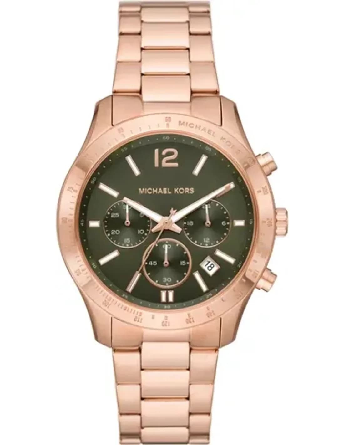 Michael Kors MK7412 vue de côté, bracelet acier
