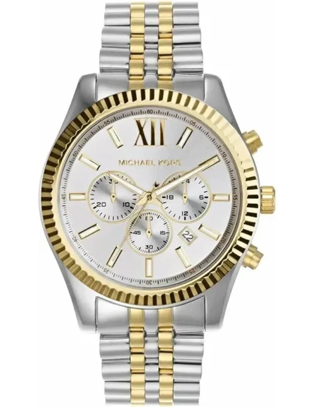 Michael Kors MK8344 vue de côté, bracelet acier