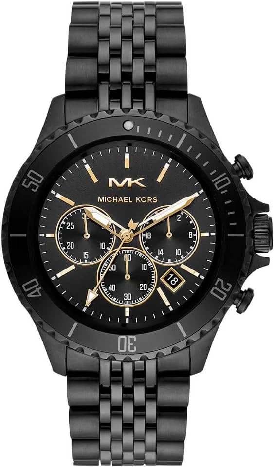 Montre Michael Kors MK8750 homme cadran noir bracelet acier