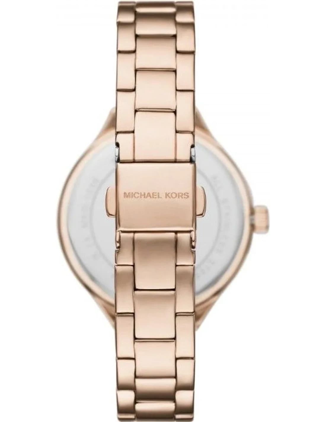 Michael Kors Aspyn MKO1057 women's rose gold watch, maillons acier strap vue 3