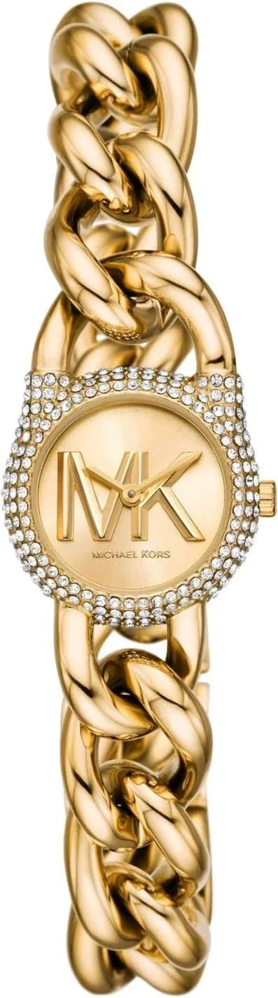 Montre Michael Kors MKO1067 femme cadran or bracelet acier