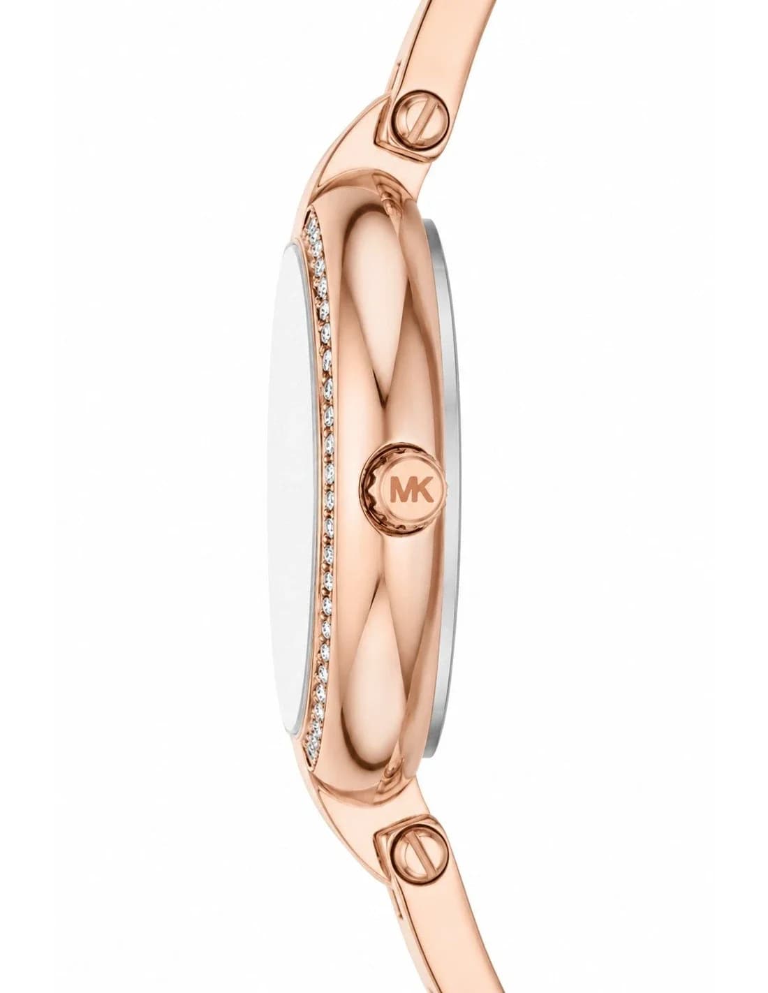 Michael Kors Mini Laney MKO1111 women's rose gold watch, maillons acier strap vue 2