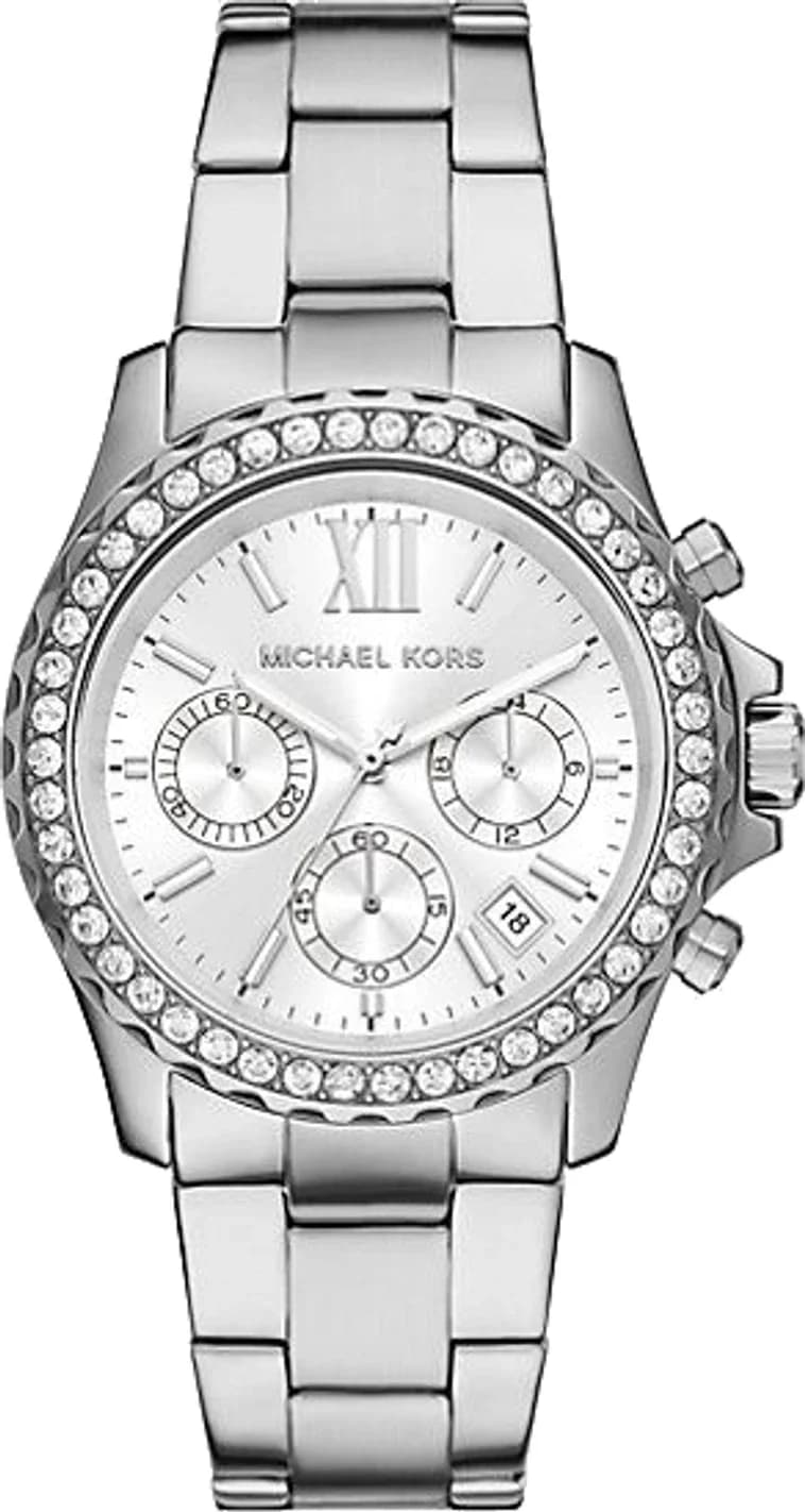 Montre Michael Kors MKO1129 femme cadran argent bracelet acier