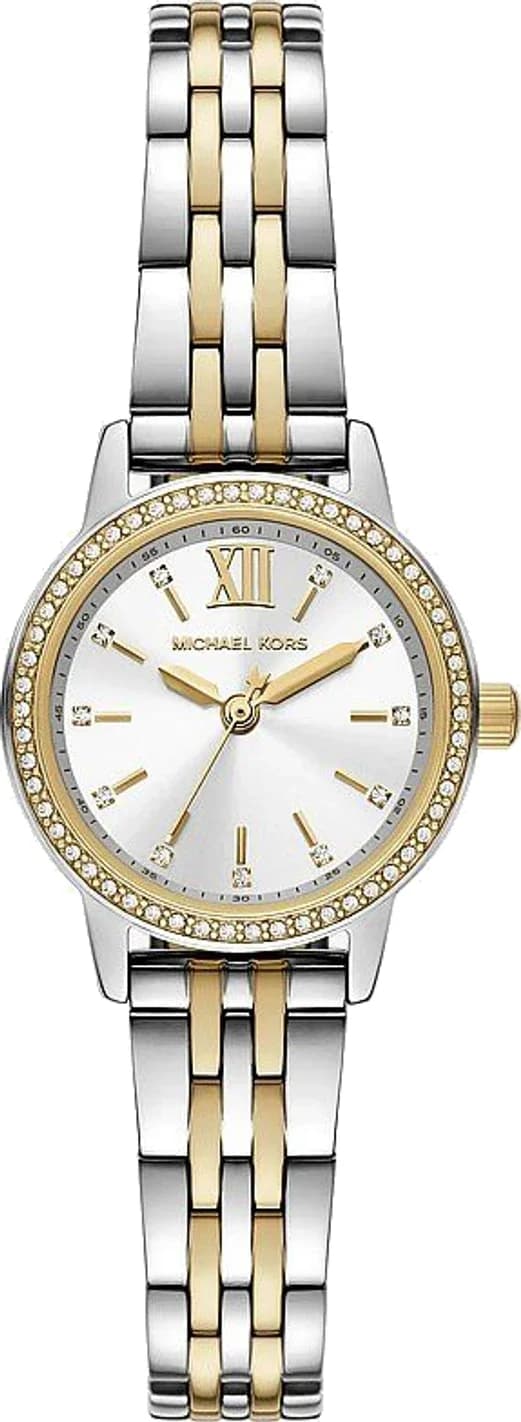 Montre Michael Kors MKO1172 femme cadran blanc bracelet acier