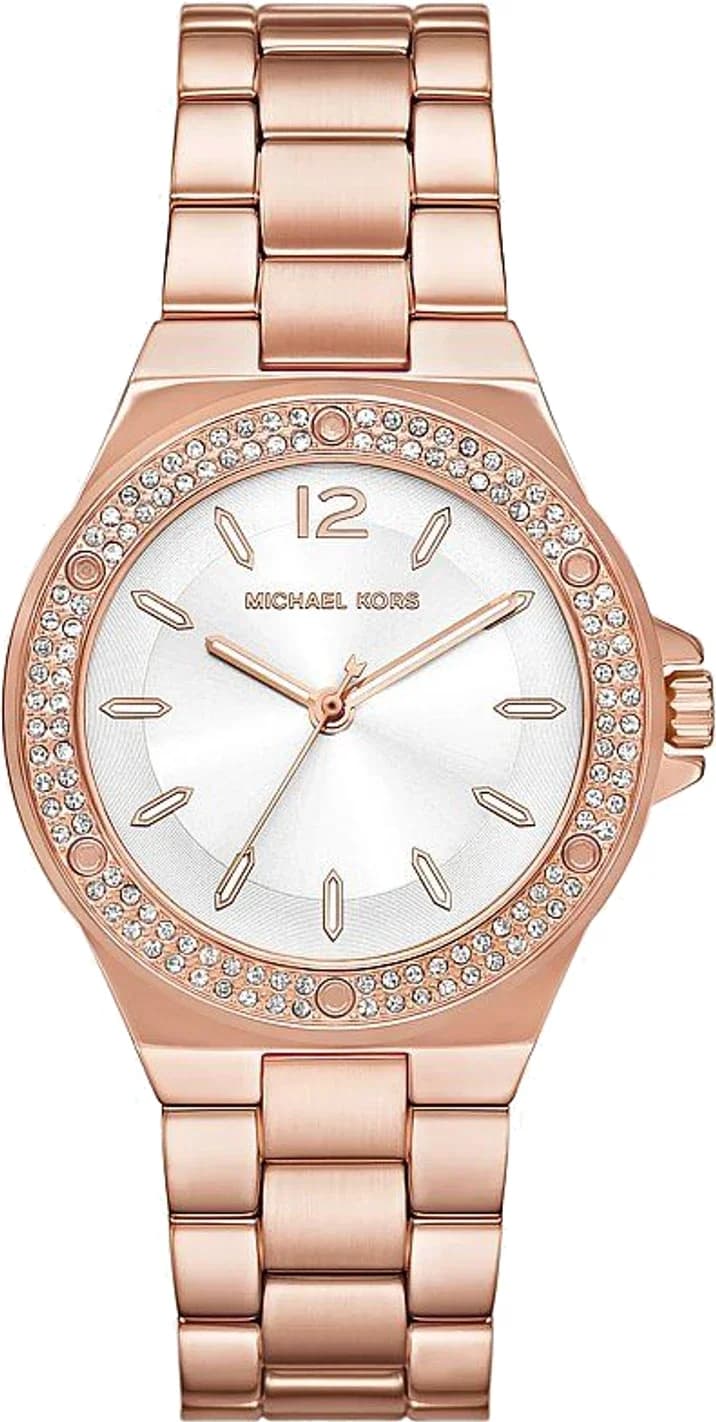 Montre Michael Kors MKO1187 femme cadran or rose bracelet acier