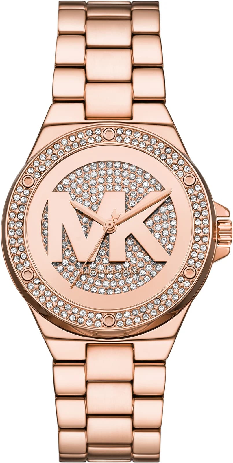 Montre Michael Kors MKO1221 femme cadran or rose bracelet acier