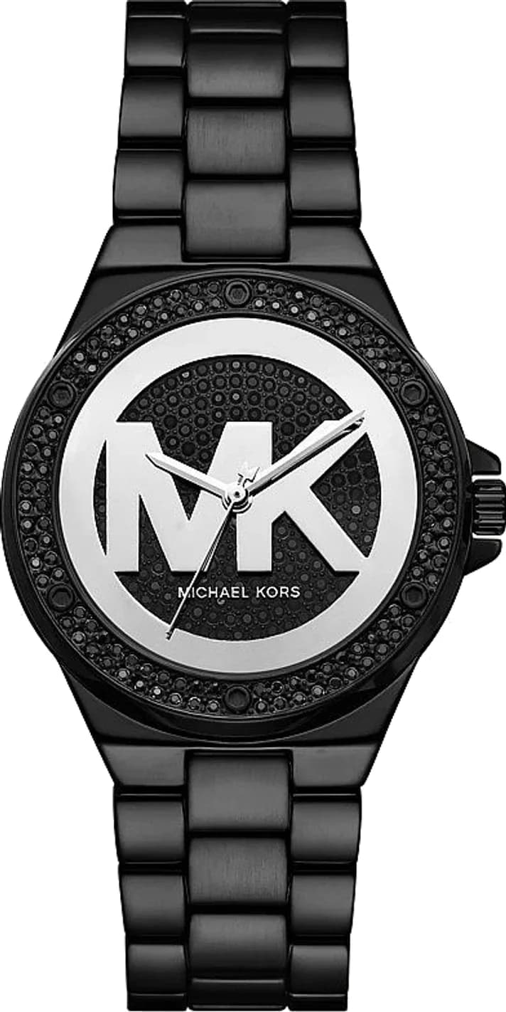 Montre Michael Kors MKO1223 femme cadran noir bracelet acier