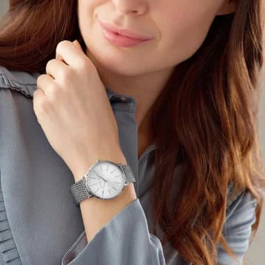 Michael Kors Darci MK4338 Round Milanese Mesh Women's Watch vue 4