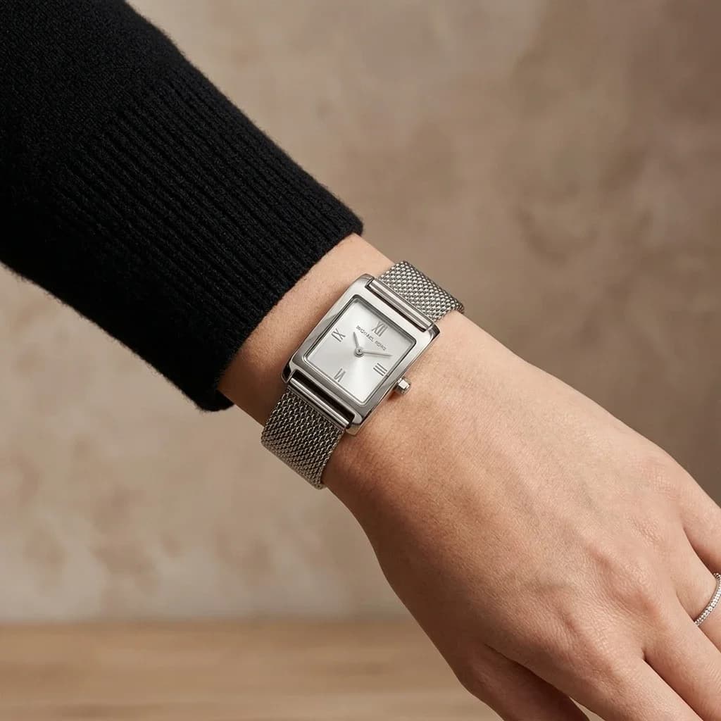 Michael Kors MK4961 côté fond de boîtier argent