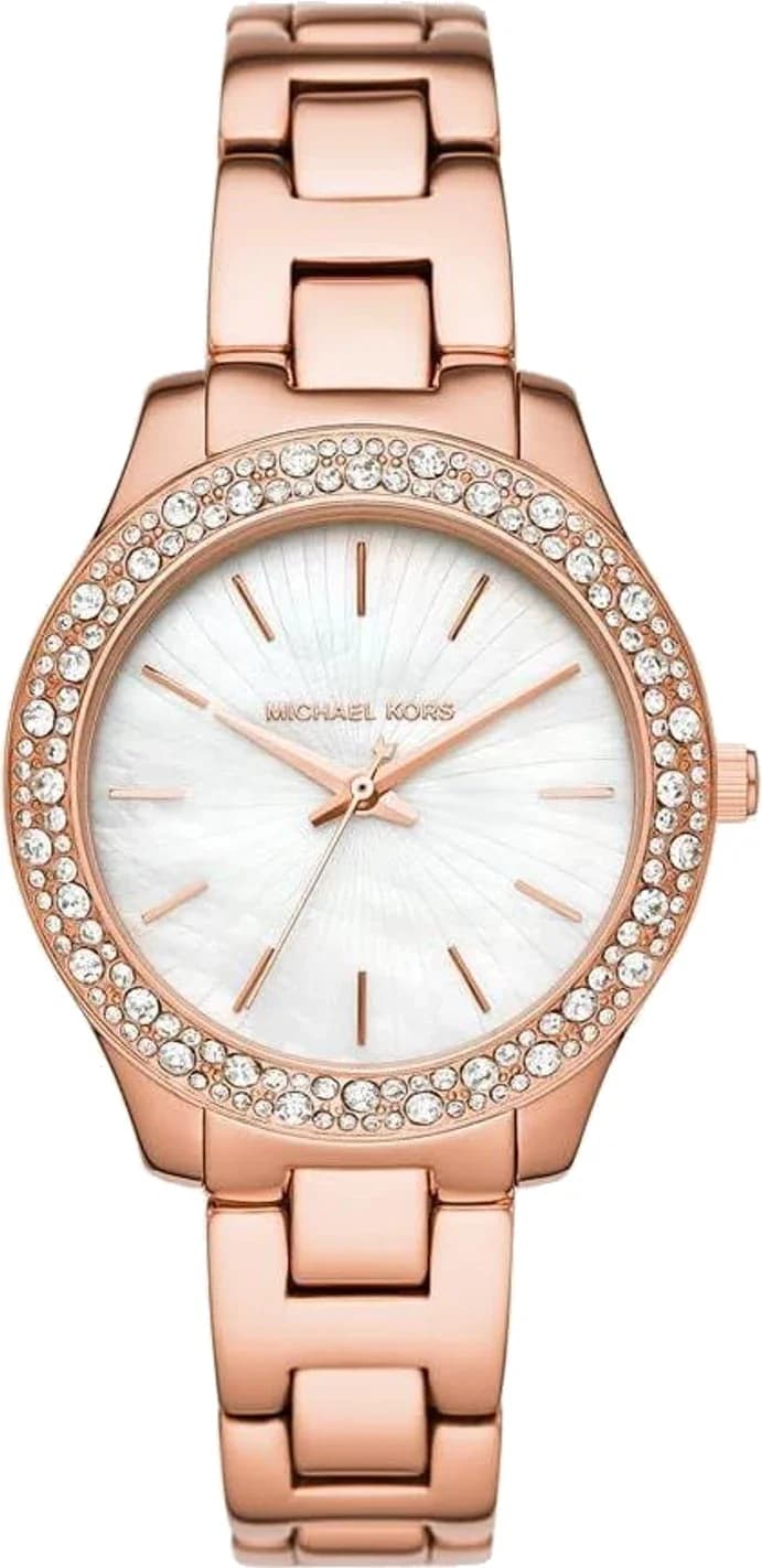 Michael Kors MK4557 montre femme, cadran nacre et bracelet acier