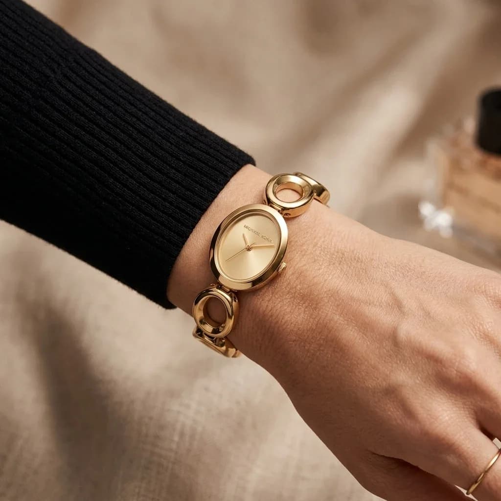 Michael Kors MK4957 côté fond de boîtier or