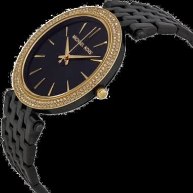 Montre Femme Michael Kors MK3322 en Acier Noir et Doré vue 2