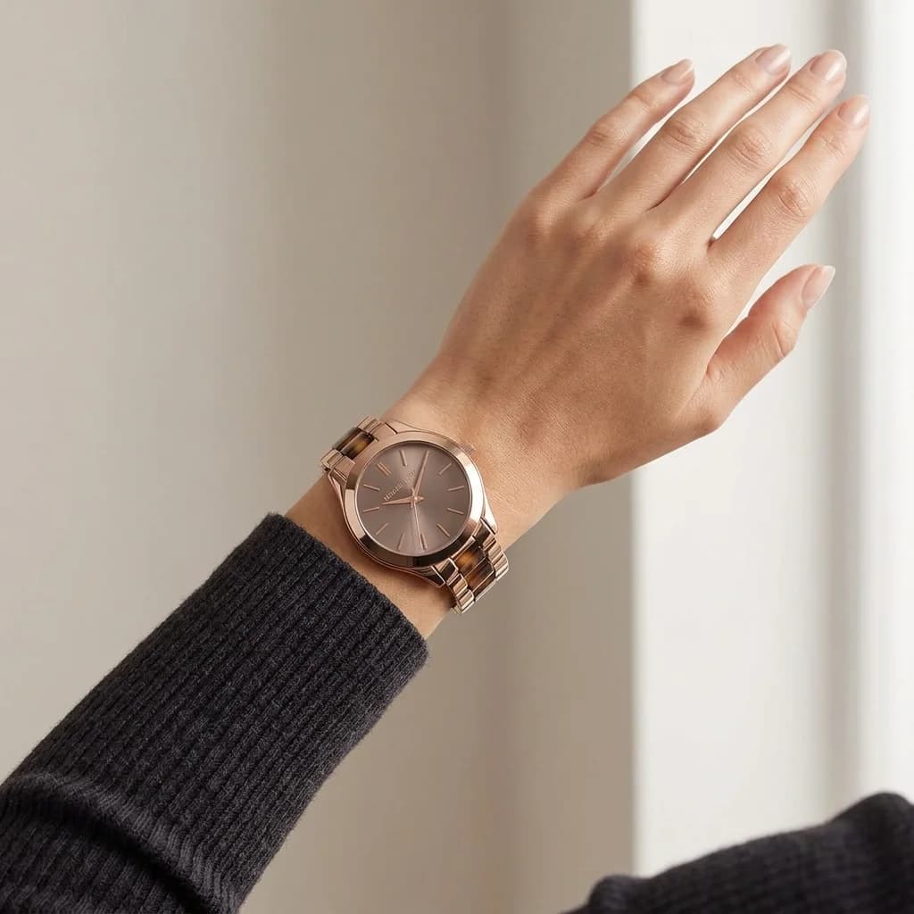 Michael Kors MK4301 Runway Rose Gold Women's Watch vue 4