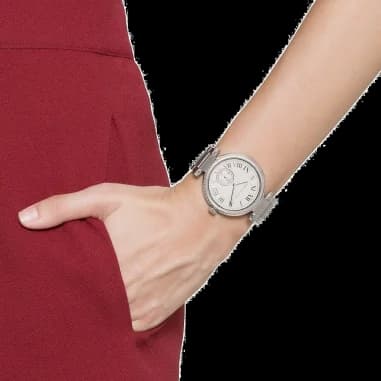 Montre Michael Kors MK5866 femme détail cadran argent