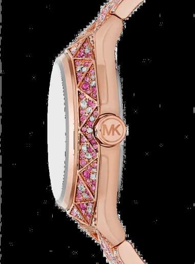 Michael Kors Raquel MK7343 Rose Gold Crystal Pavé Limited Edition Women's Watch vue 3