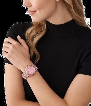 Michael Kors Raquel MK7343 Rose Gold Crystal Pavé Limited Edition Women's Watch vue 7