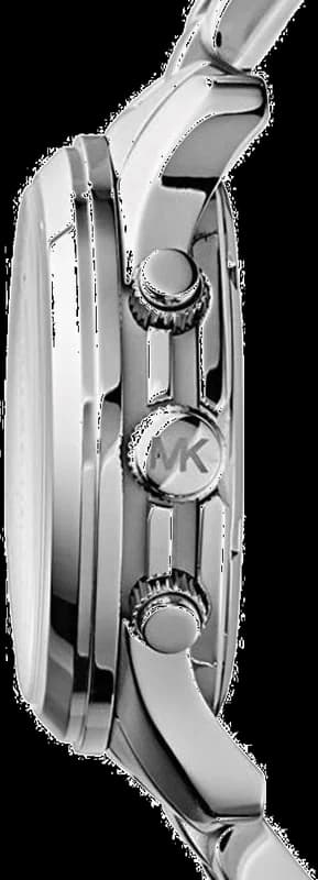 Gros plan sur le cadran argent de la Michael Kors MK5076
