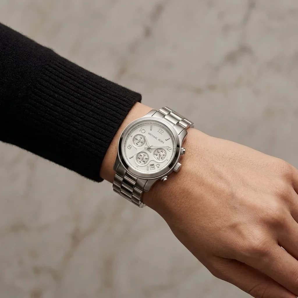 Montre Michael Kors MK5076 unisexe verso boîtier argent