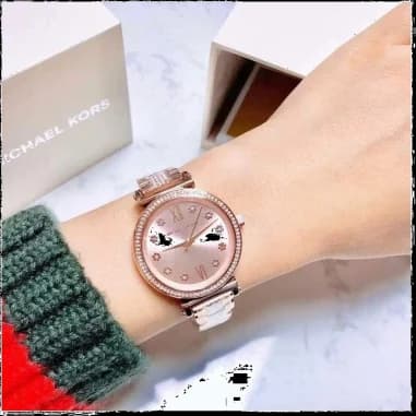 Montre Michael Kors MK3882 femme détail cadran or rose