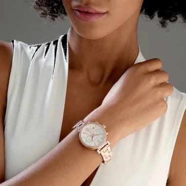 Montre Michael Kors MK6576 femme détail cadran nacre