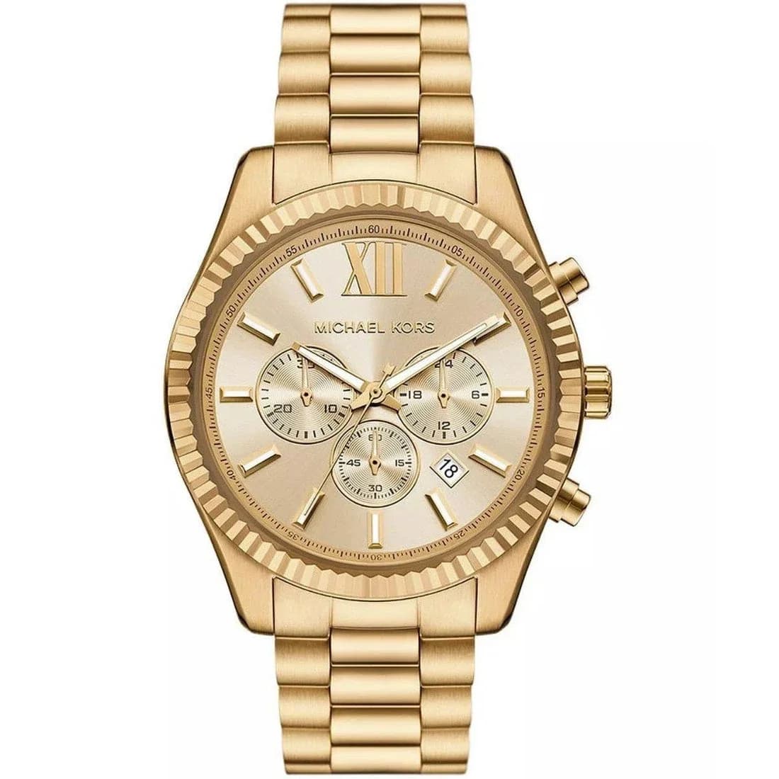 Montre Michael Kors MK9235 homme cadran or bracelet acier