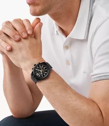 Montre Michael Kors MK8603 homme verso boîtier noir