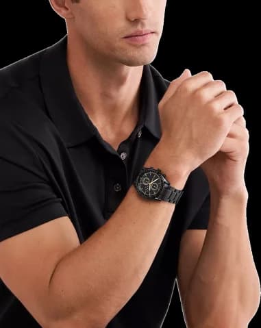 Montre Michael Kors MK9113 homme détail cadran noir