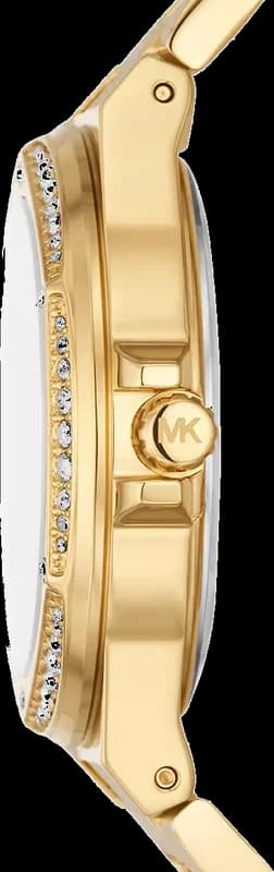 Michael Kors Lennox MK7229 — montre femme dorée cristallisée — élégance discrète au poignet vue 3