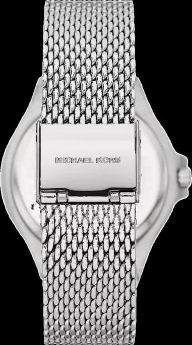 Montre Michael Kors Lennox MK7337 Cadran argenté bracelet maille milanaise vue 2