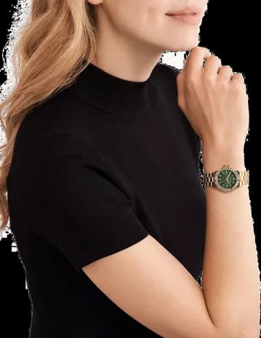 Michael Kors MK7395 côté fond de boîtier or