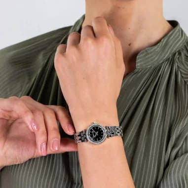 Michael Kors MK3294 côté fond de boîtier argent