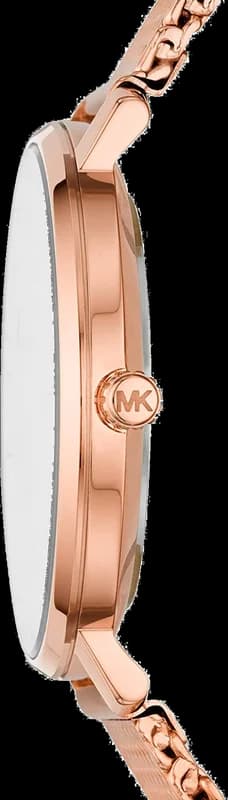 Gros plan sur le cadran or rose de la Michael Kors MK4340