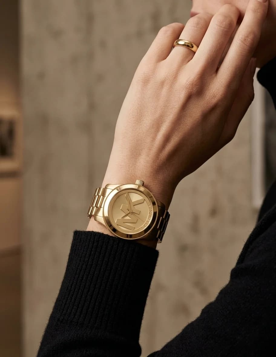 Montre Michael Kors MK5473 en Acier Inoxydable Doré vue 4