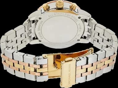 Montre Michael Kors MK5650 Ritz en acier bicolore et cadran serti de cristaux vue 3