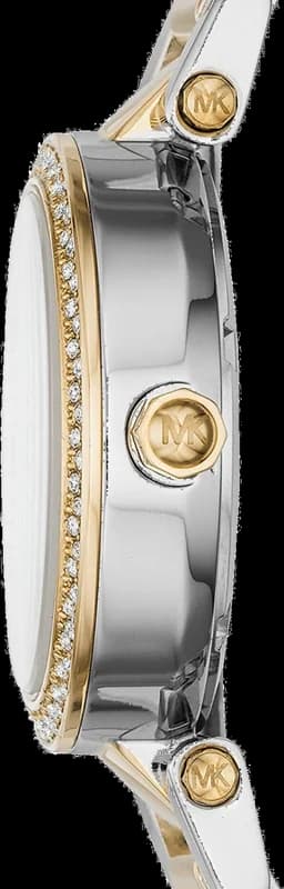 Montre Michael Kors MK6055 femme détail cadran blanc