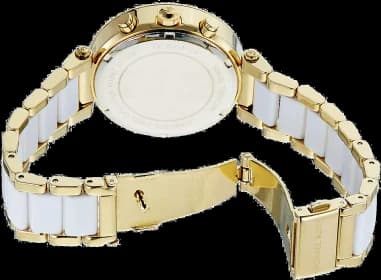 Michael Kors MK6119 Two-Tone Gold and Steel Watch with Crystals vue 5
