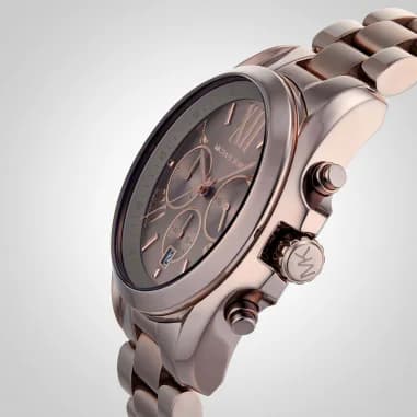 Michael Kors MK6247 Bradshaw Stainless Steel Brown Watch vue 4