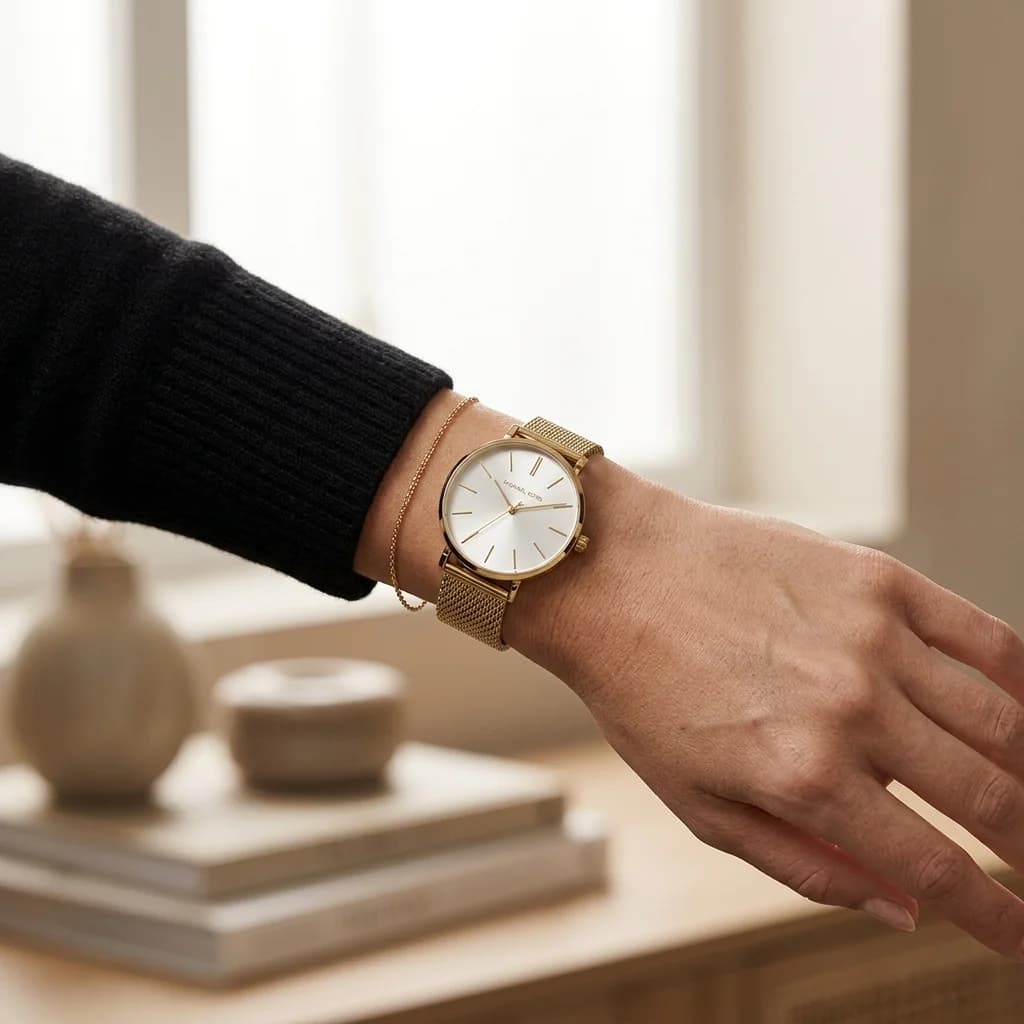 Maillons et fermoir du bracelet acier, Michael Kors MK7150