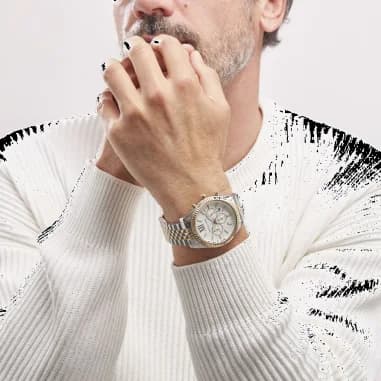 Montre Michael Kors MK8344 homme détail bracelet acier