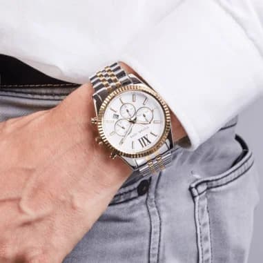 Montre Michael Kors MK8344 homme détail bracelet acier