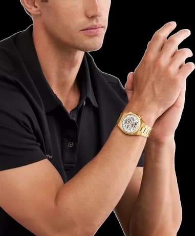 Montre Michael Kors MK9120 Chronographe en Acier Doré 45 mm vue 5