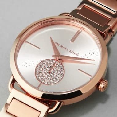 Montre Michael Kors MK3640 femme détail cadran or rose