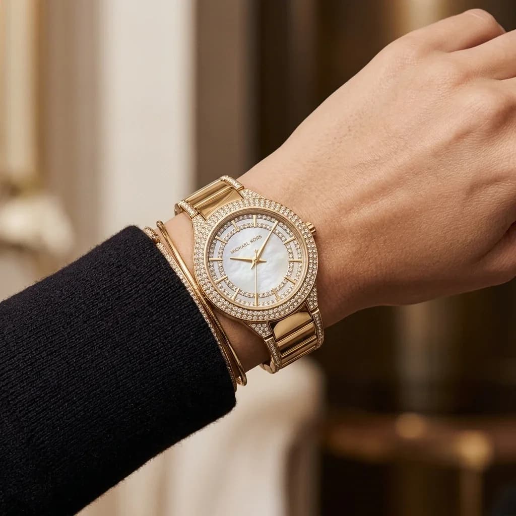 Michael Kors MK4655 côté fond de boîtier or