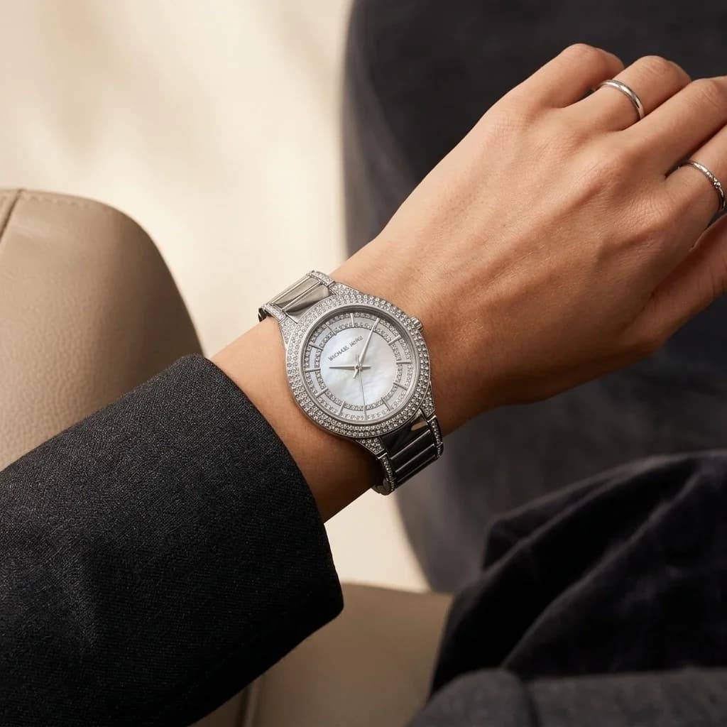 Maillons et fermoir du bracelet acier, Michael Kors MK4657