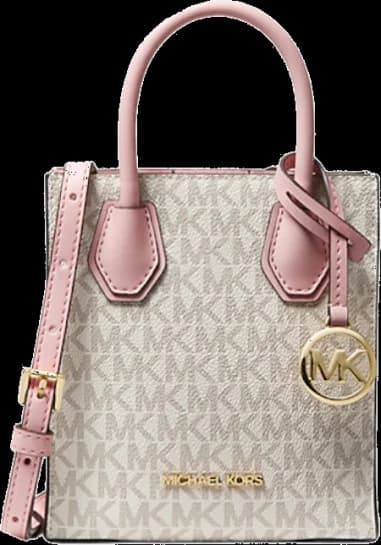Michael Kors Mercer Very Small Crossbody Bag in Safiano Monogram Leather vue 2