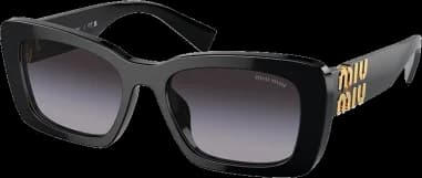 Lunettes de Soleil Miu Miu Glimpse MU 07YS forme rectangle en acétate