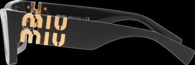 Miu Miu Glimpse MU 09W Rectangular Acetate Sunglasses vue 2