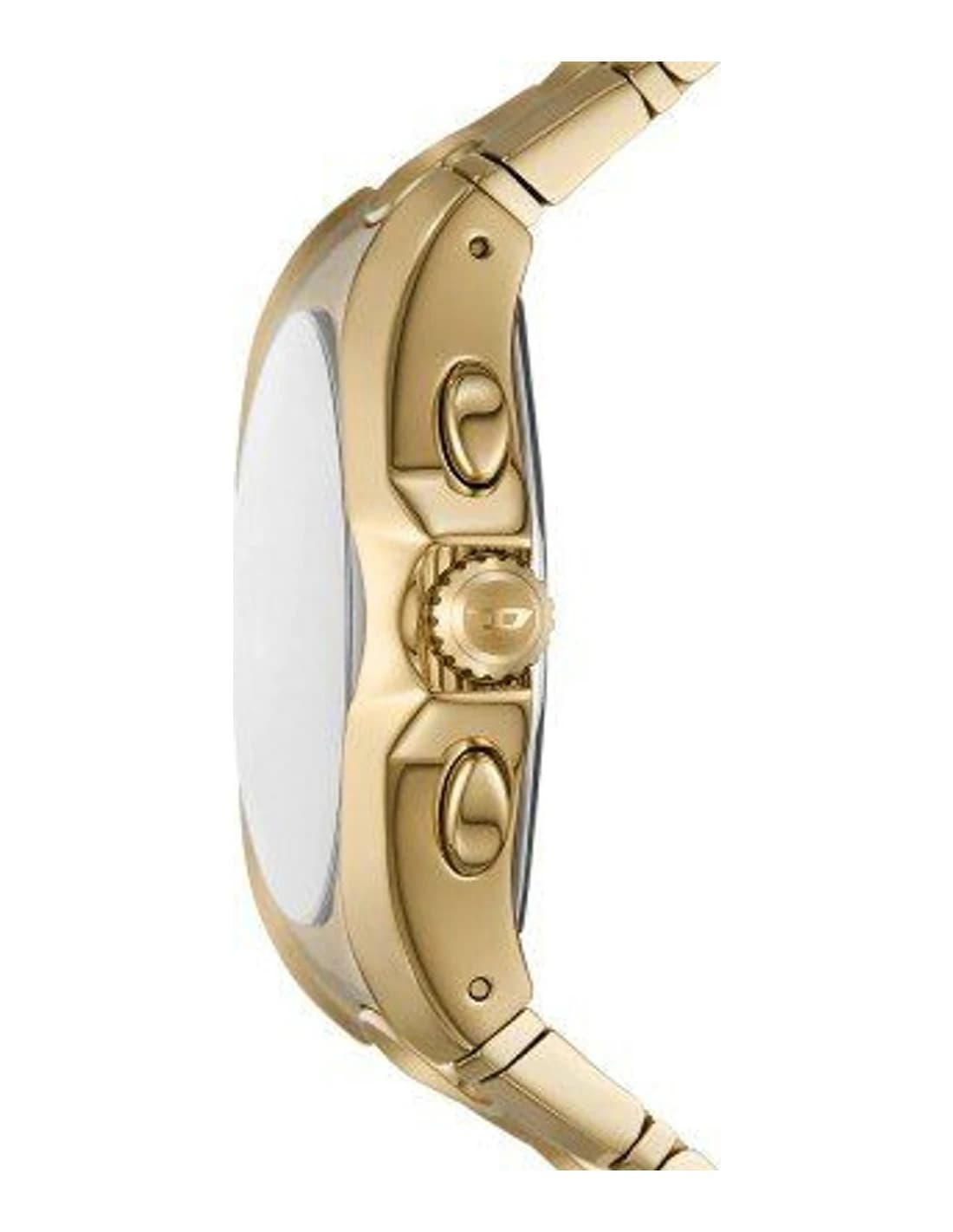 Montre Homme Diesel D-Curve DZ4695 cadran doré bracelet acier vue 4