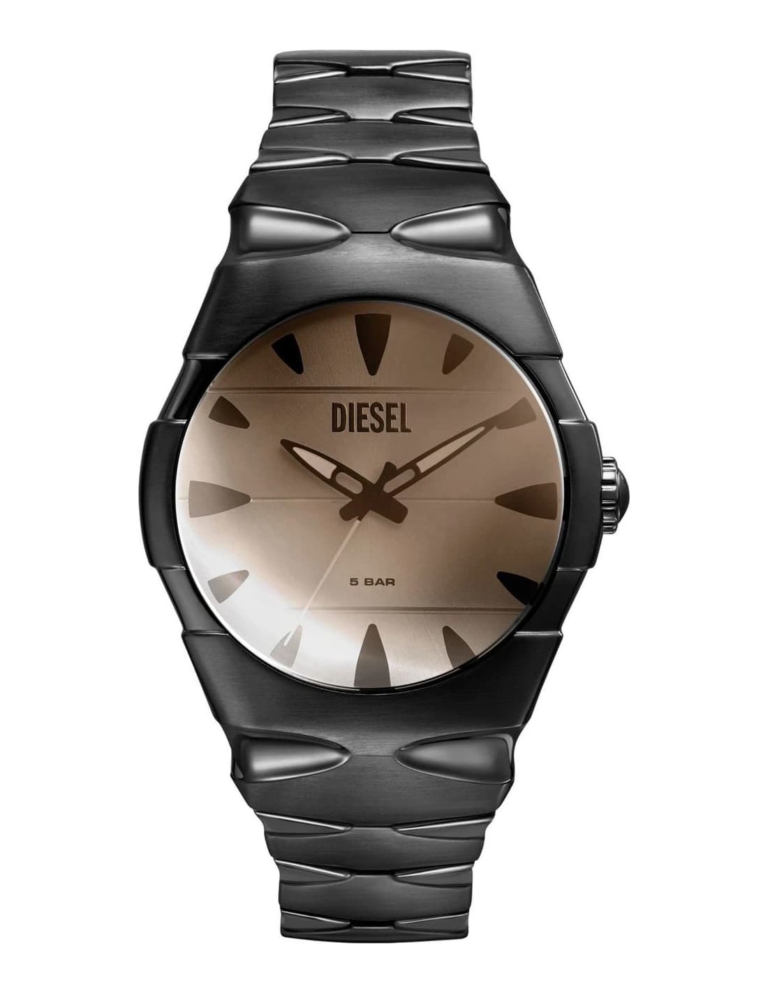 Diesel DZ2213 vue de côté, bracelet acier